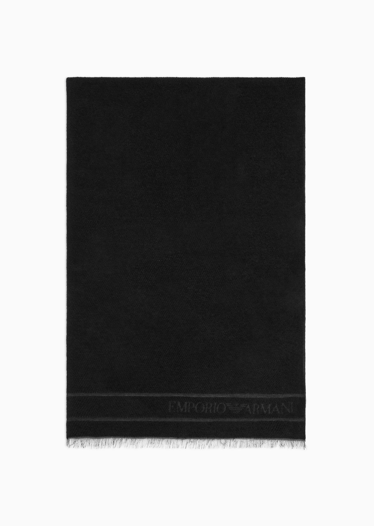 Jacquard logo stole - 1