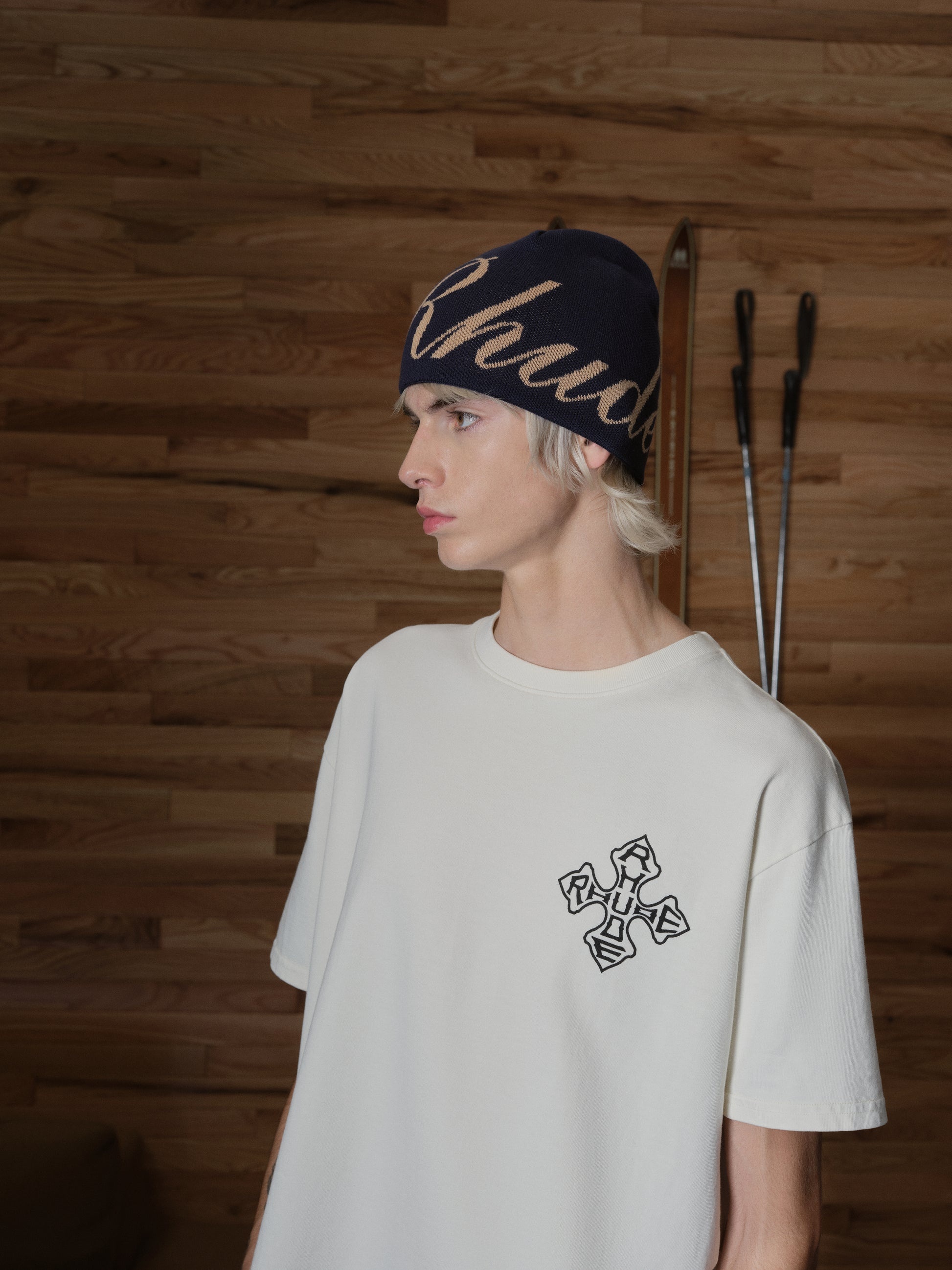 RHUDE SCRIPT KNIT BEANIE - 4