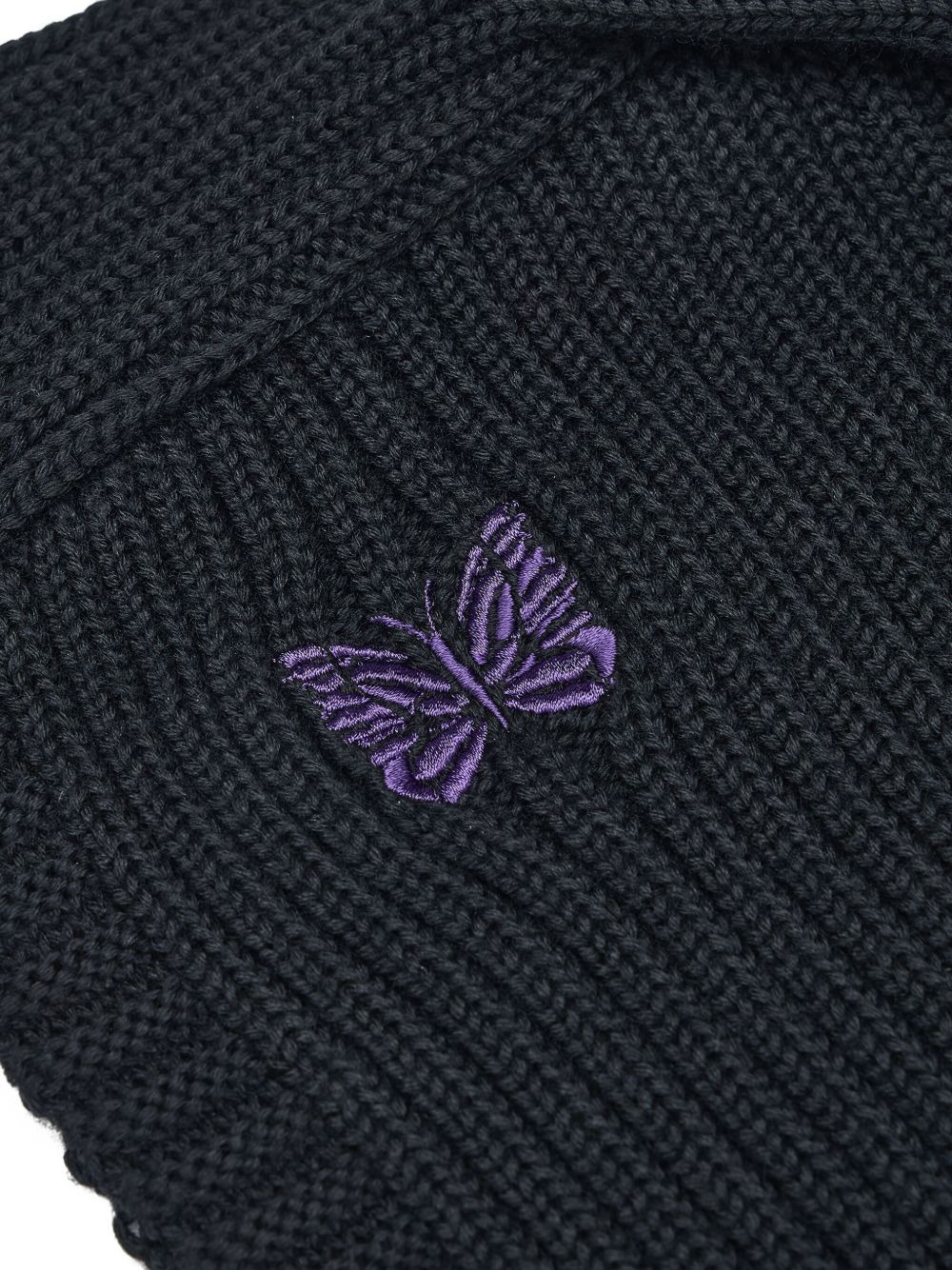 logo-embroidered ribbed balaclava - 3