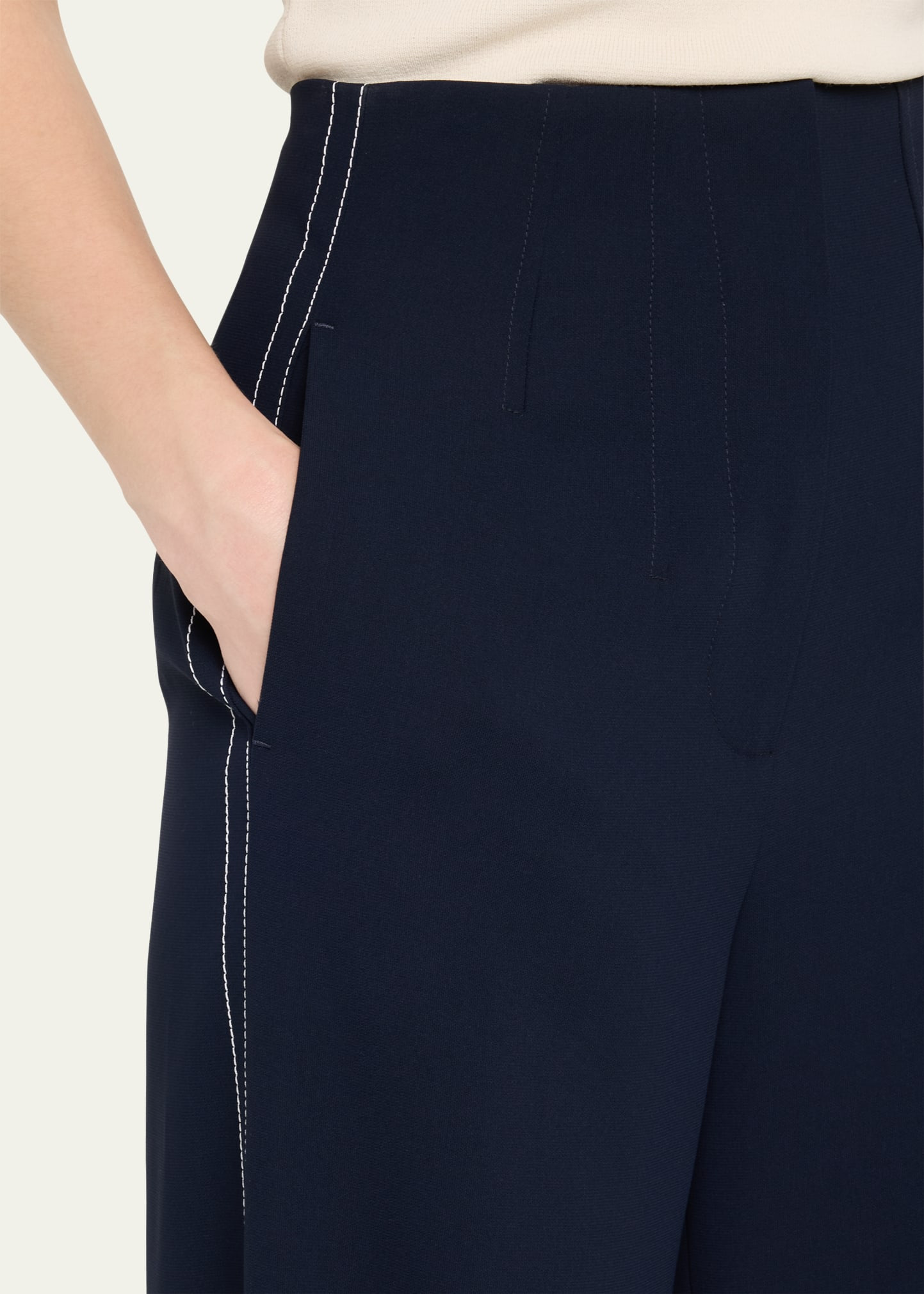 Elin Wide-Leg Side Stripe Pants - 5