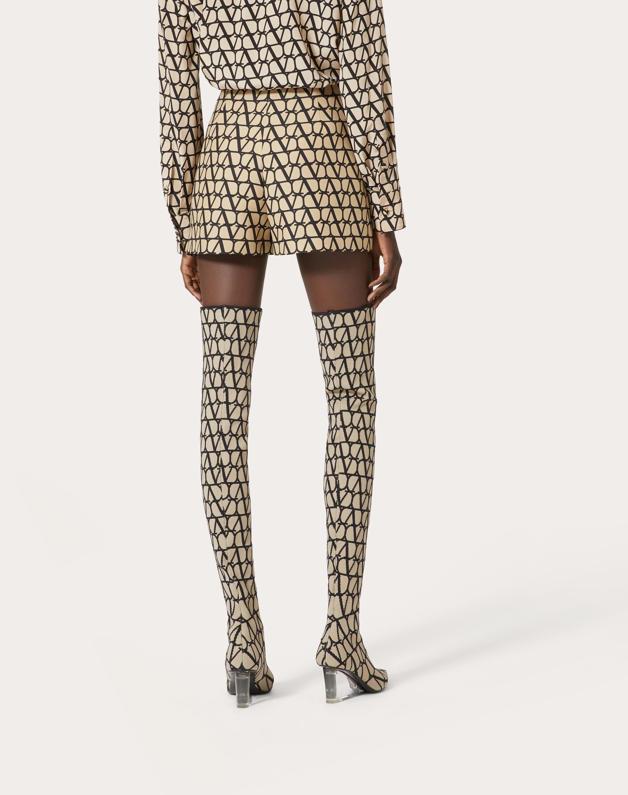 TOILE ICONOGRAPHE CREPE COUTURE SHORTS - 4