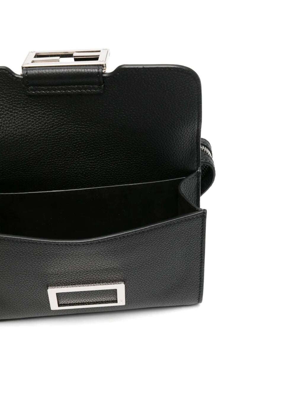 Fendi Men Full-Grain Leather Double Baguette Bag - 5