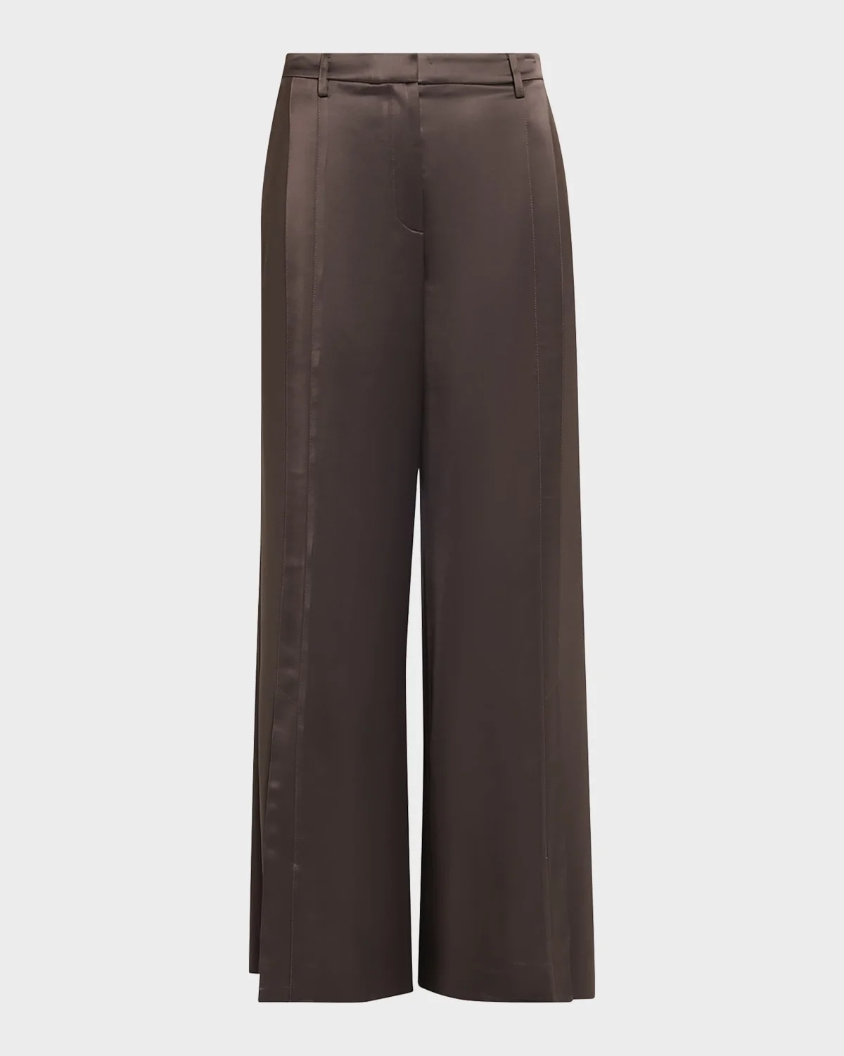 Taite Satin Wide-Leg Pants - 1