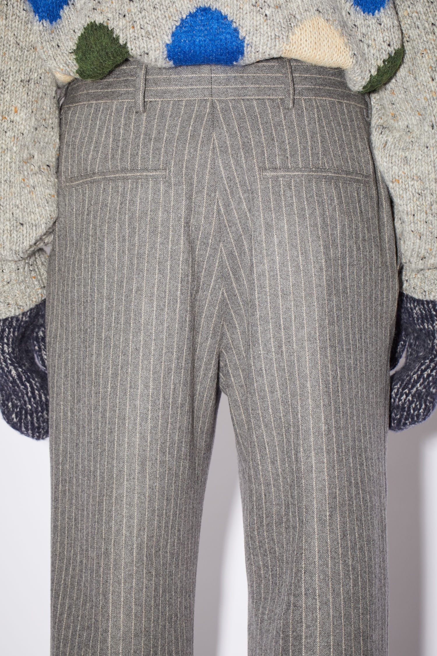 Pinstripe trousers - Grey/beige - 6