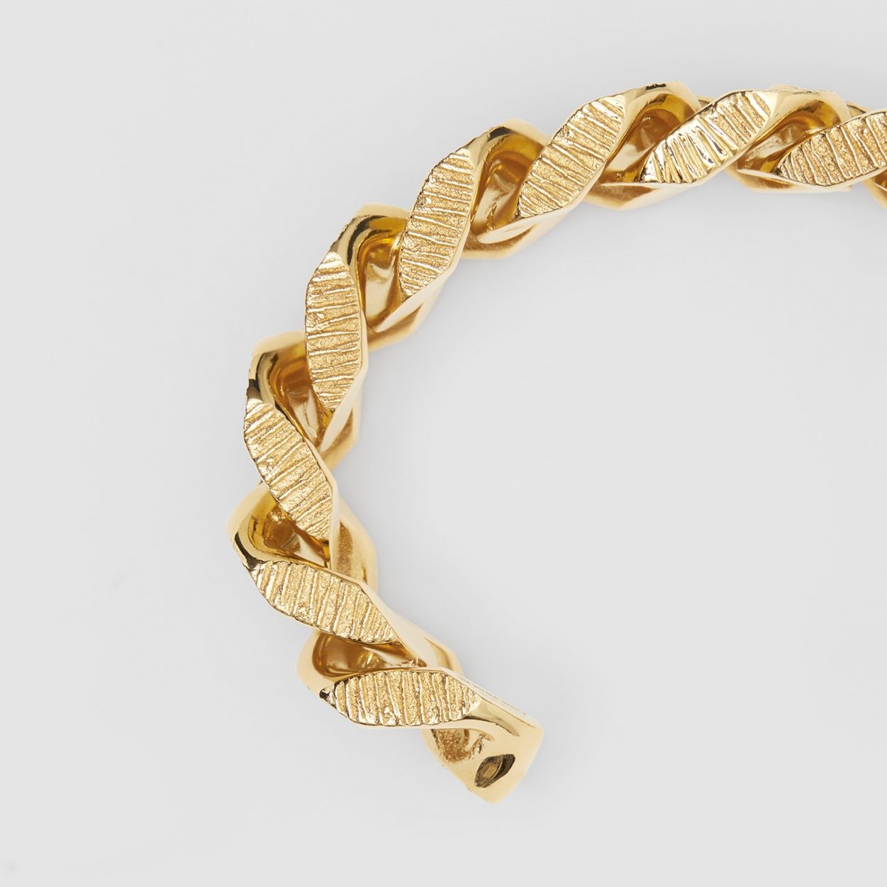 Gold-plated Chain-link Cuff - 2