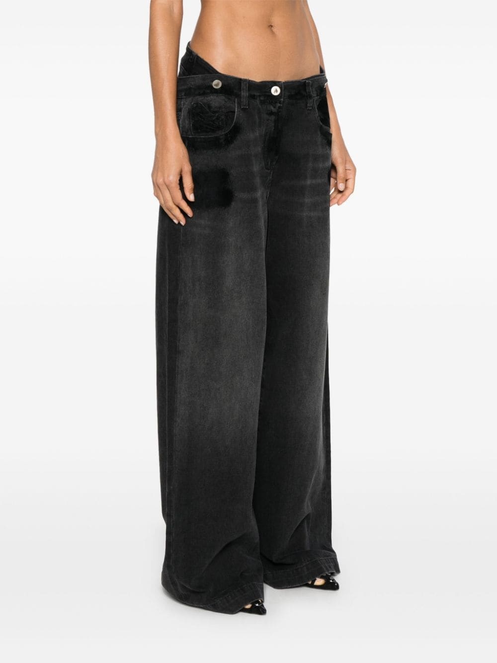 layered-waist jeans - 3