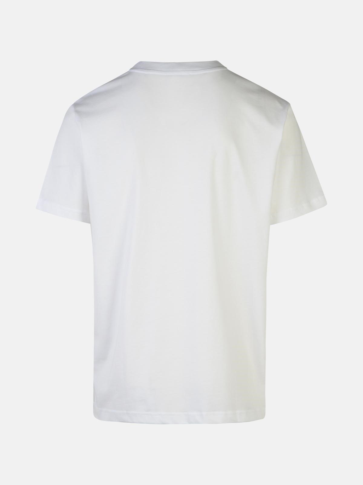 WHITE COTTON T-SHIRT - 3