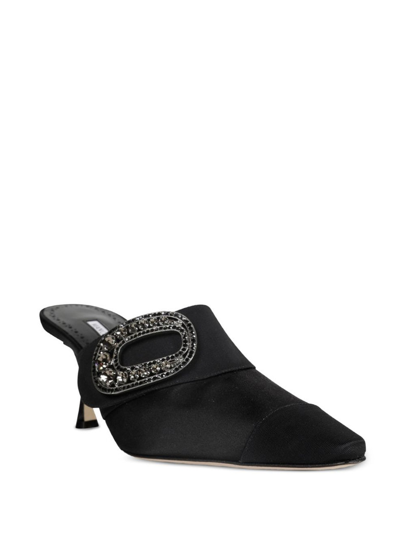 Manolo Blahnik 70mm embellished mules outlook