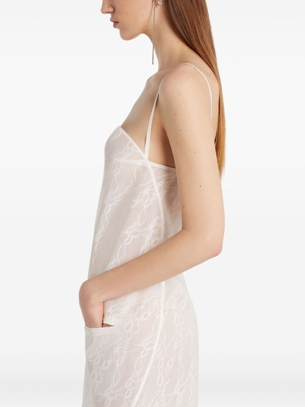 lace-embroidered mini dress - 5