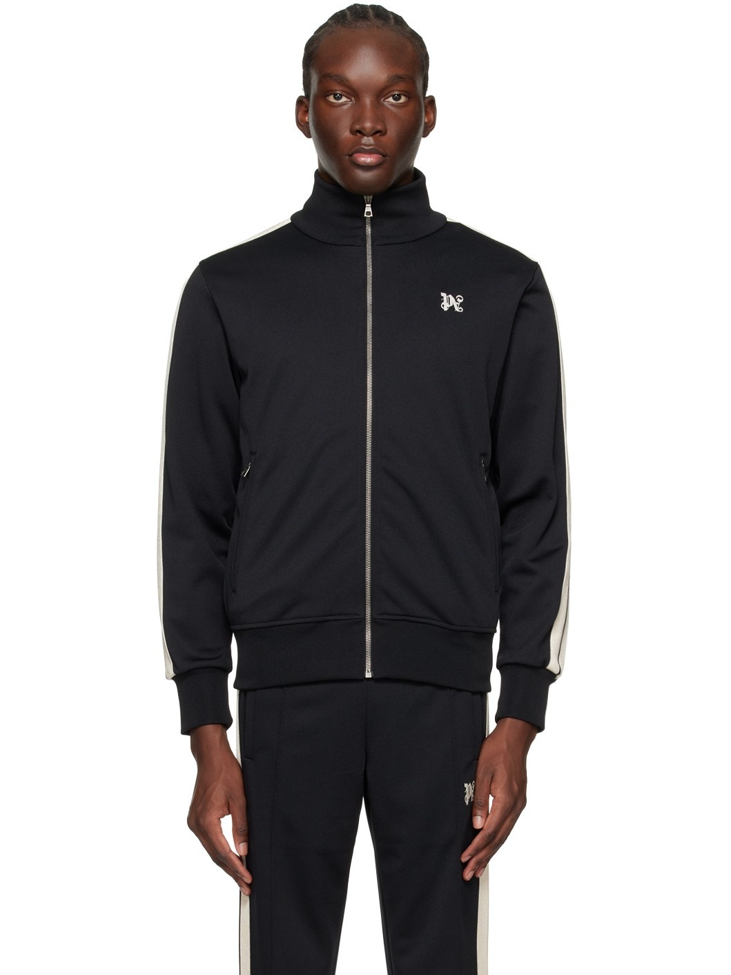 Black Monogram Track Jacket - 1