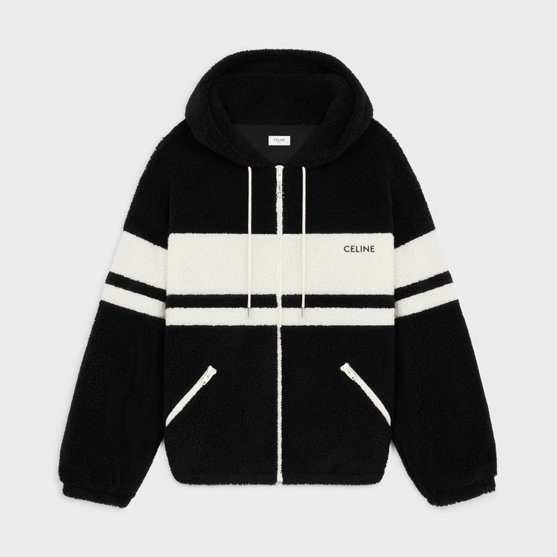 celine hooded jacket in jersey fleece 1