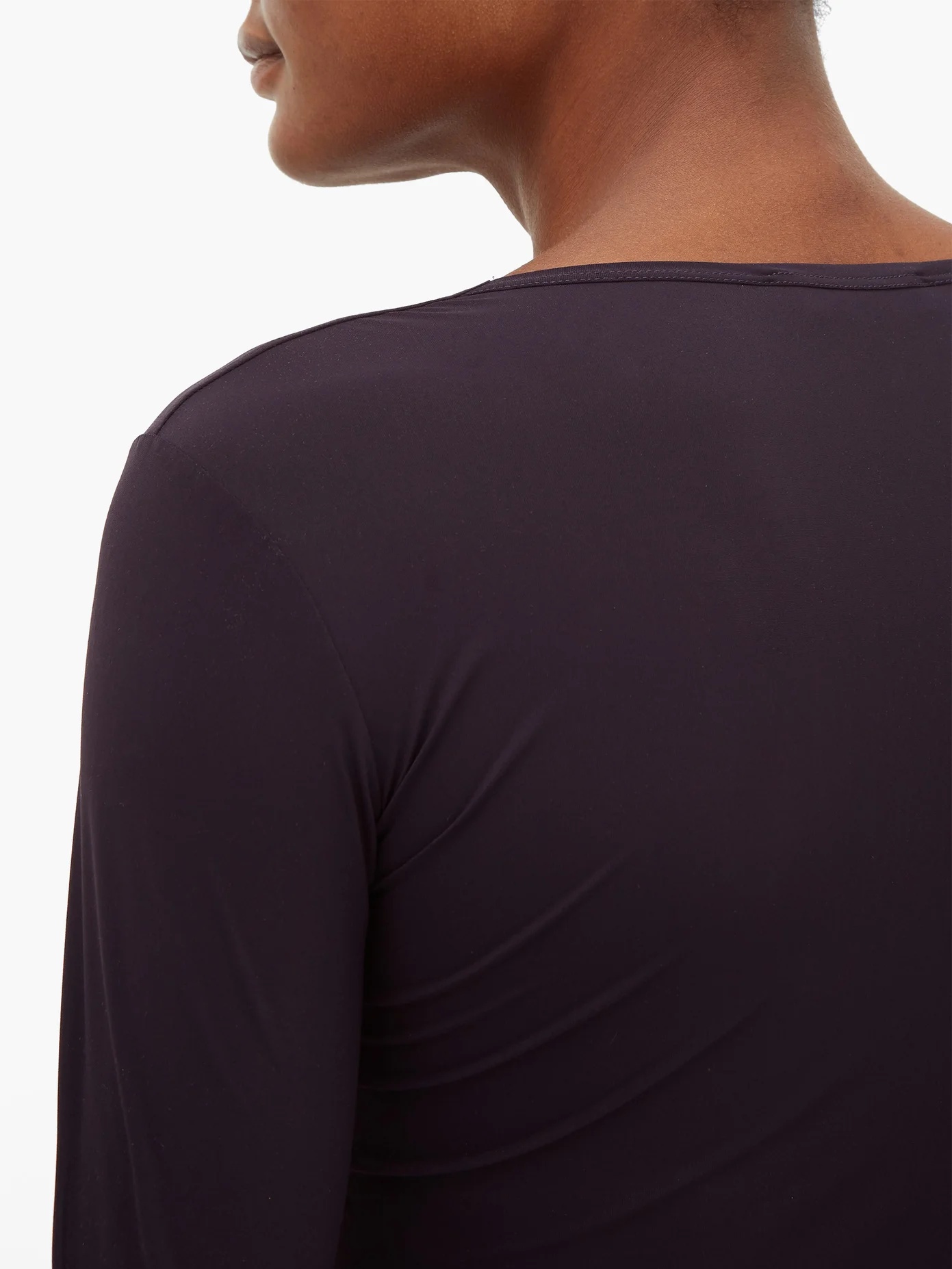 Round-neck jersey top - 3