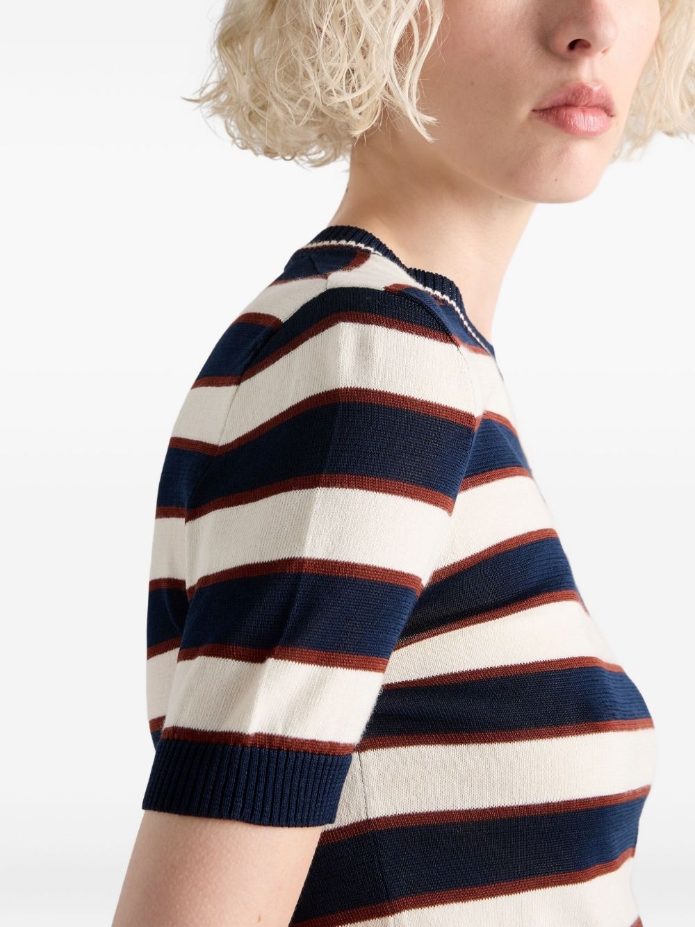 striped T-shirt - 7