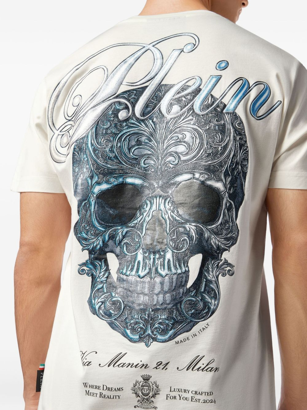 skull-print cotton T-shirt - 5