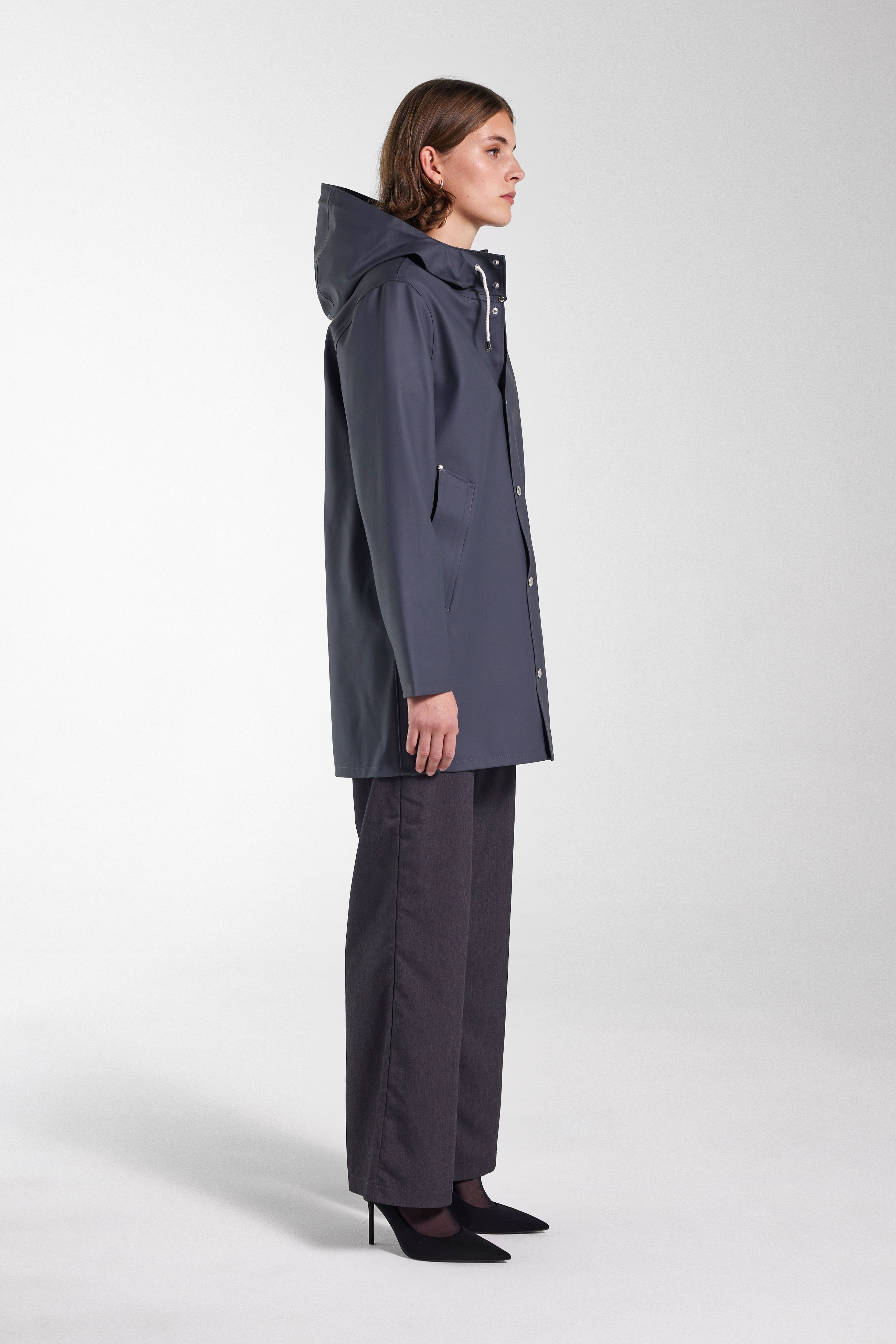 Stockholm Raincoat Charcoal - 3
