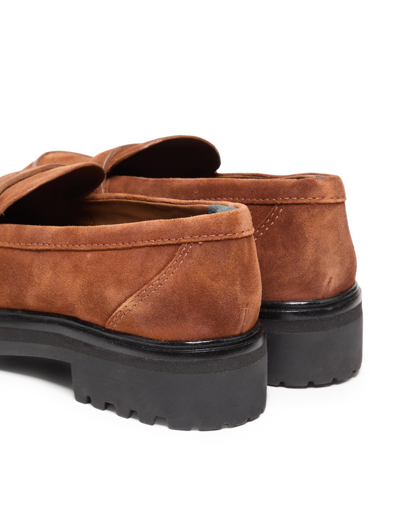 Women's Agathea 40MM Suede Lug-Sole Loafers - Cavalier Suede 3