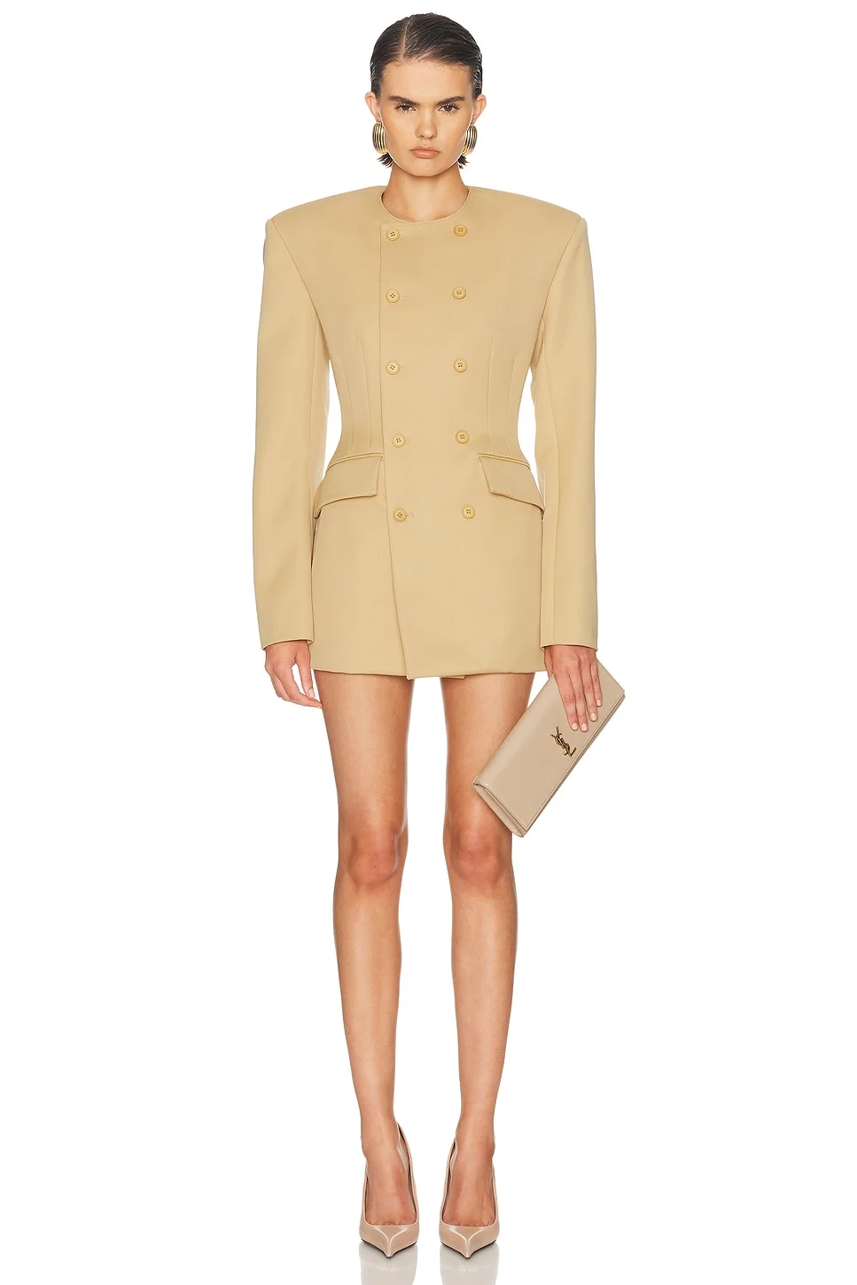 x Rosie Huntington-Whiteley Sculpted Blazer Dress - 1