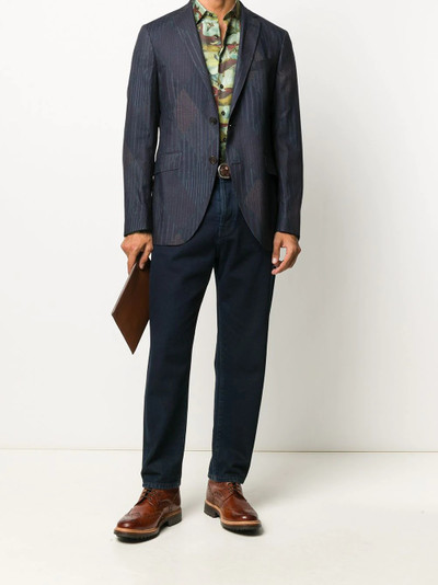 Etro bird print shirt outlook