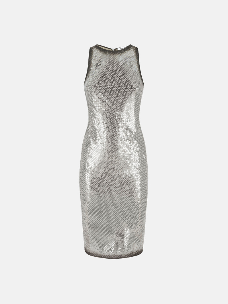 SILVER MINI DRESS - 1