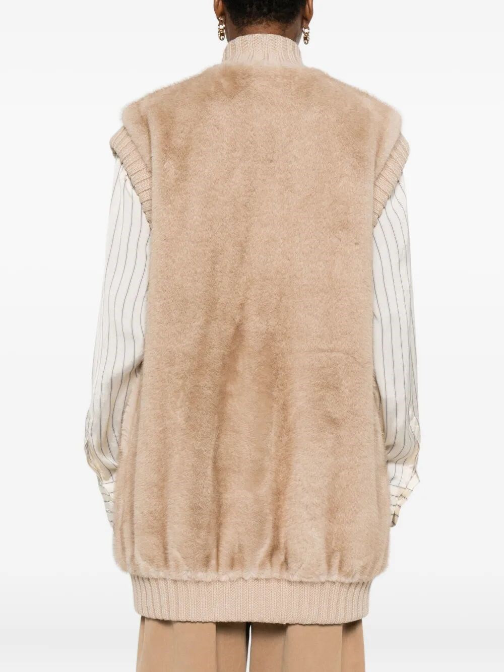`Genovese` Faux Fur Waistcoat - 5