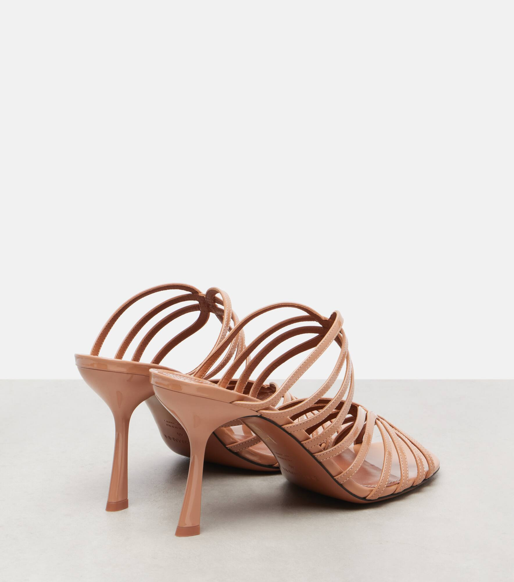 Aura 85 patent leather mules - 2