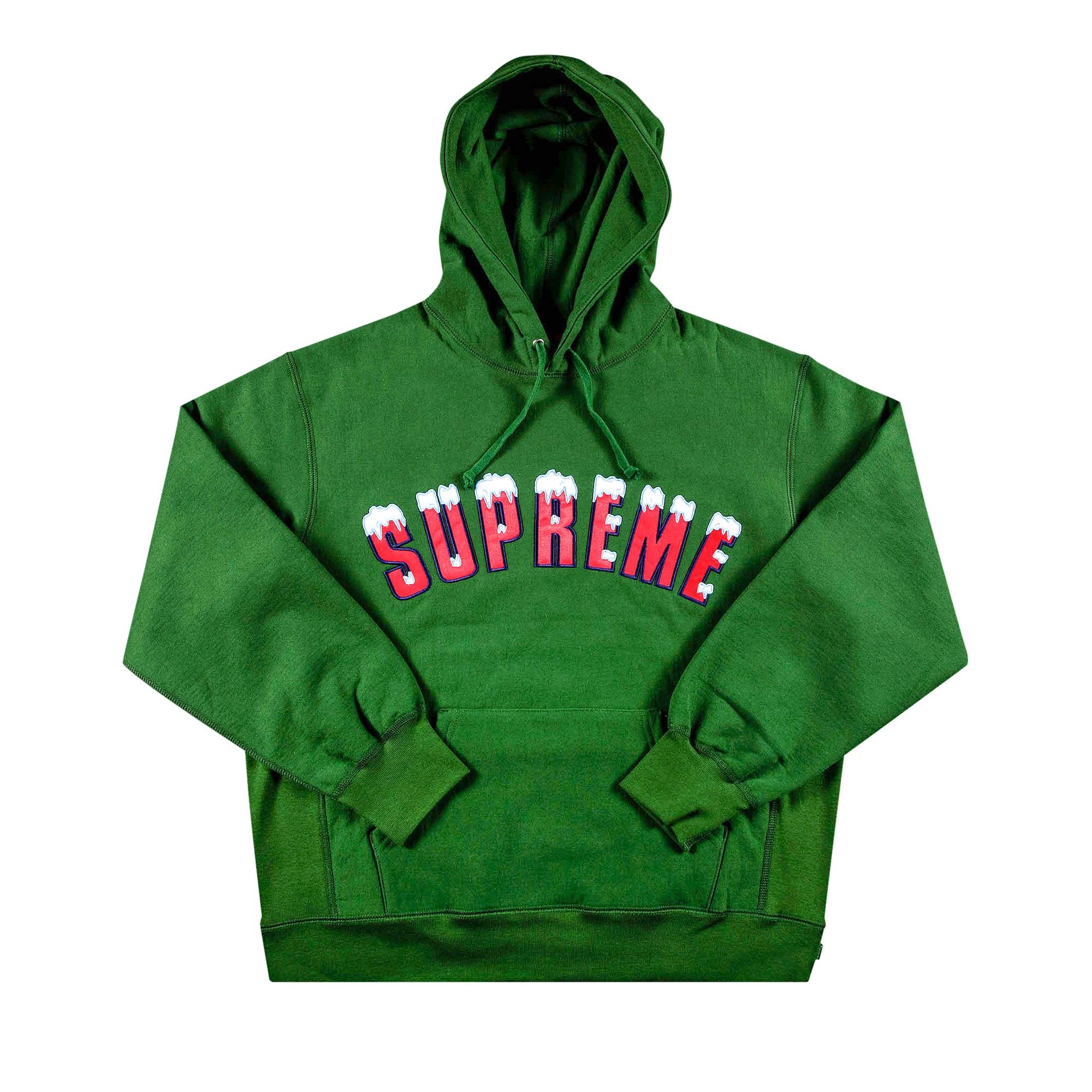 Supreme Supreme Icy Arc Hooded Sweatshirt 'Green' | REVERSIBLE