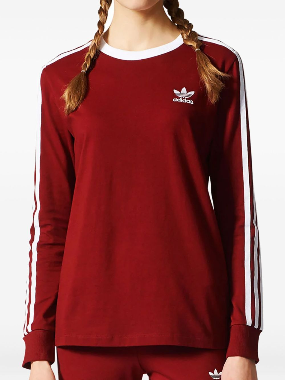 Stadium 3-Stripes "Collegiate Burgundy/White" T-shirt - 1
