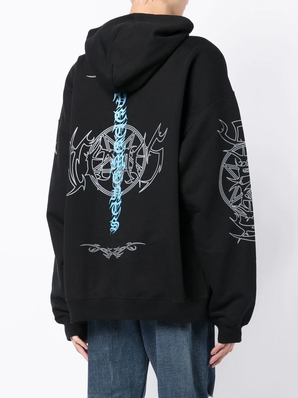 logo-print hoodie - 4