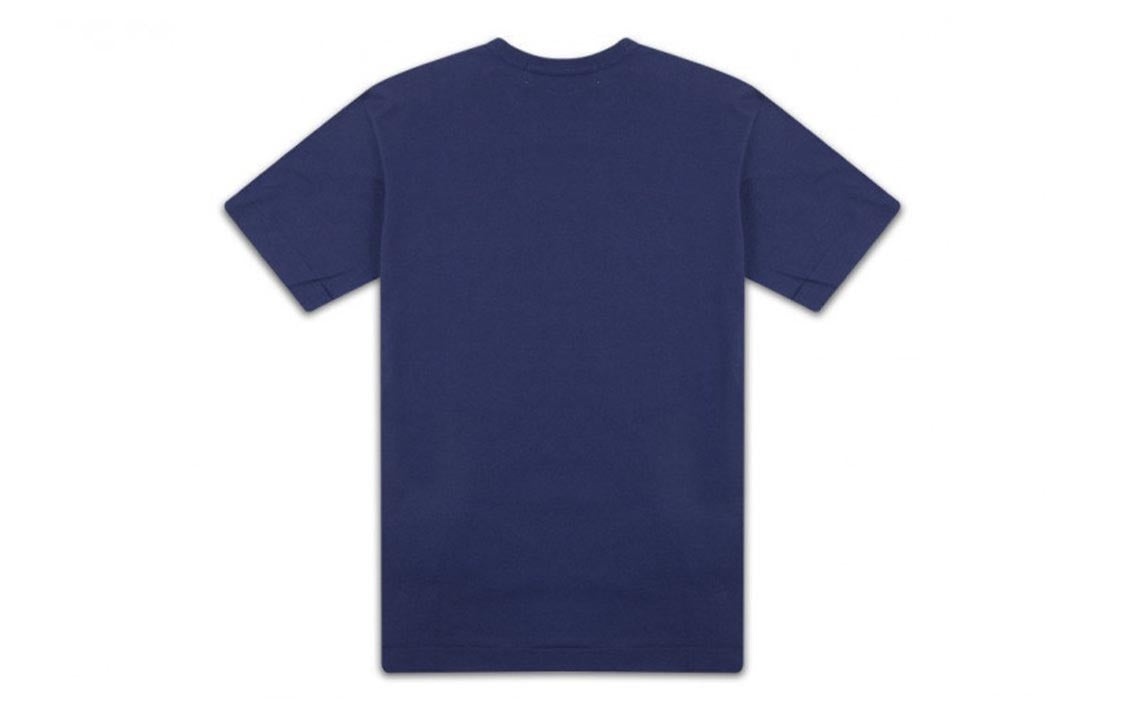 COMME des GARCONS PLAY White Heart Shape Logo Short Sleeve Tee 'Navy Blue' AZ-T180-051-1 - 2