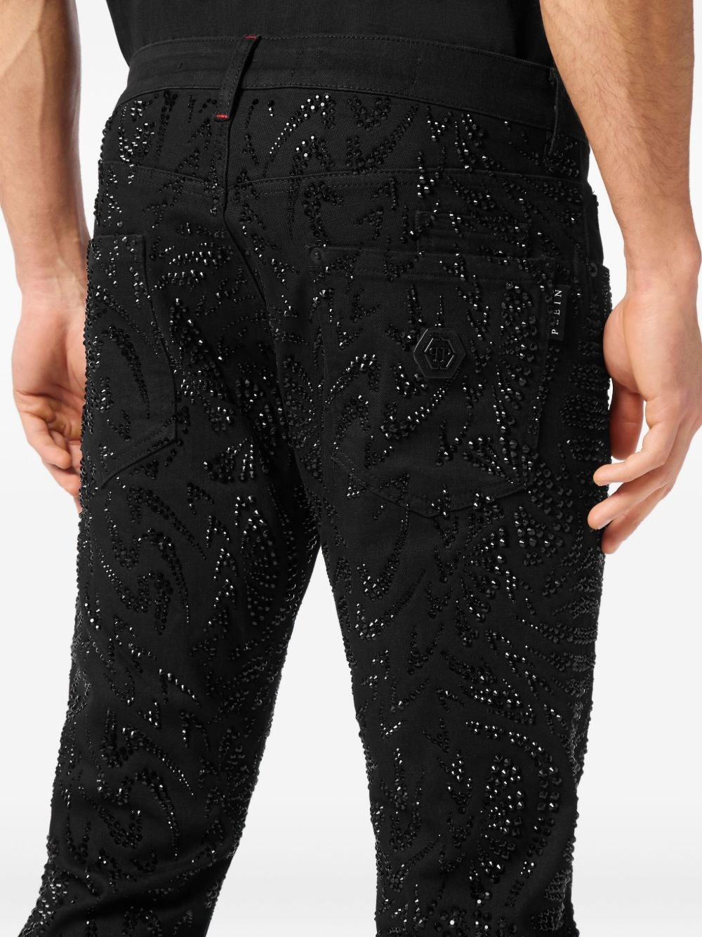 Super Straight Cut Tribal Strass jeans - 5