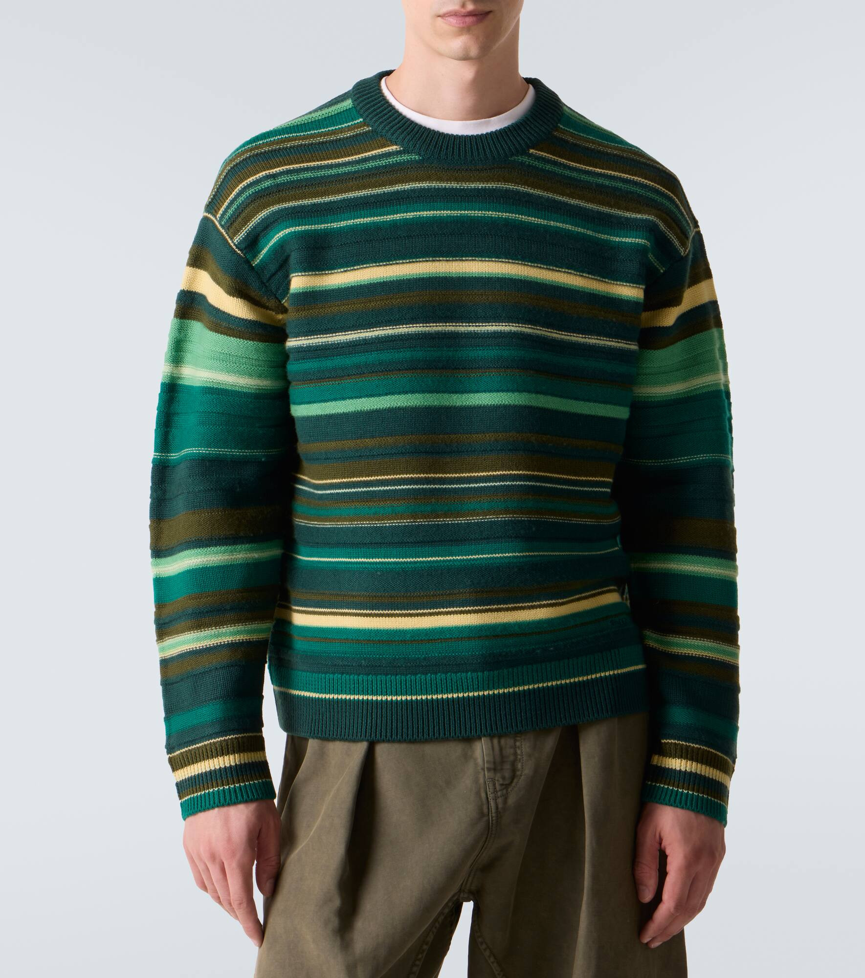 Striped wool sweater - 3