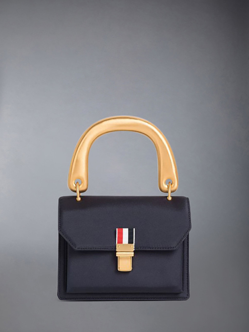 Taffeta Metal Handle Mini School Bag 1