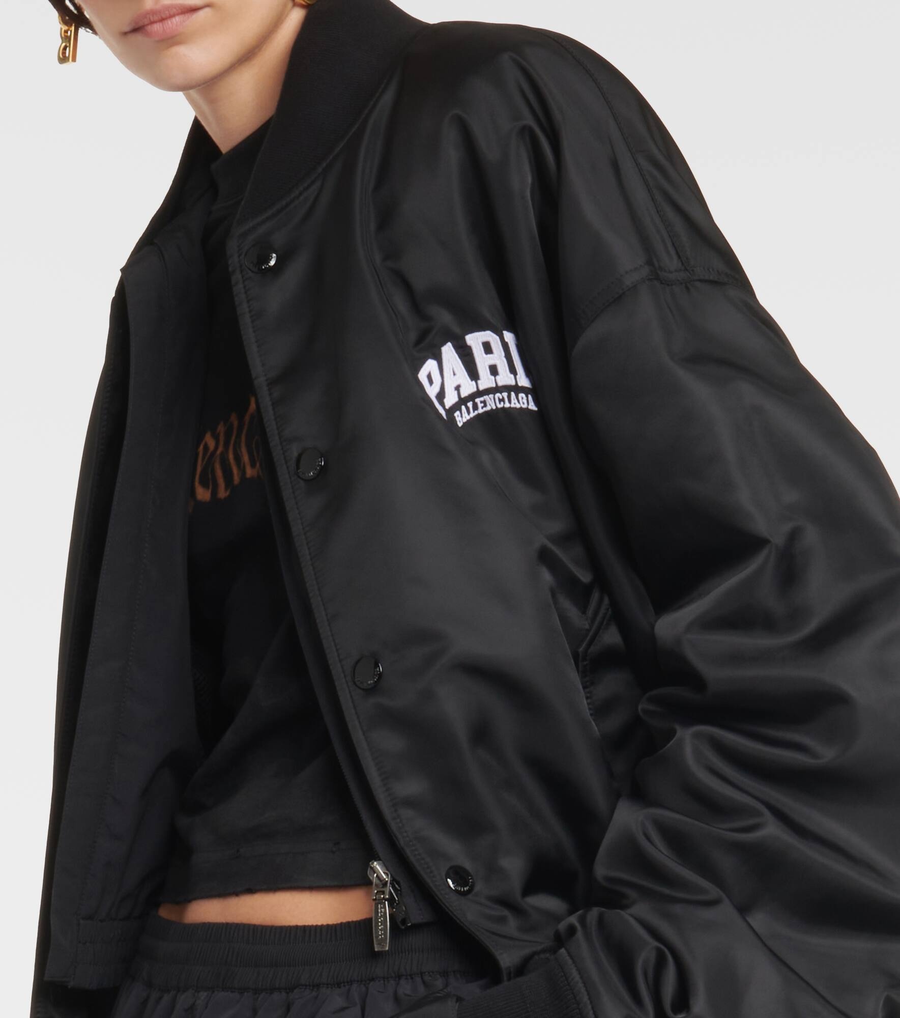 Paris satin varsity jacket - 4