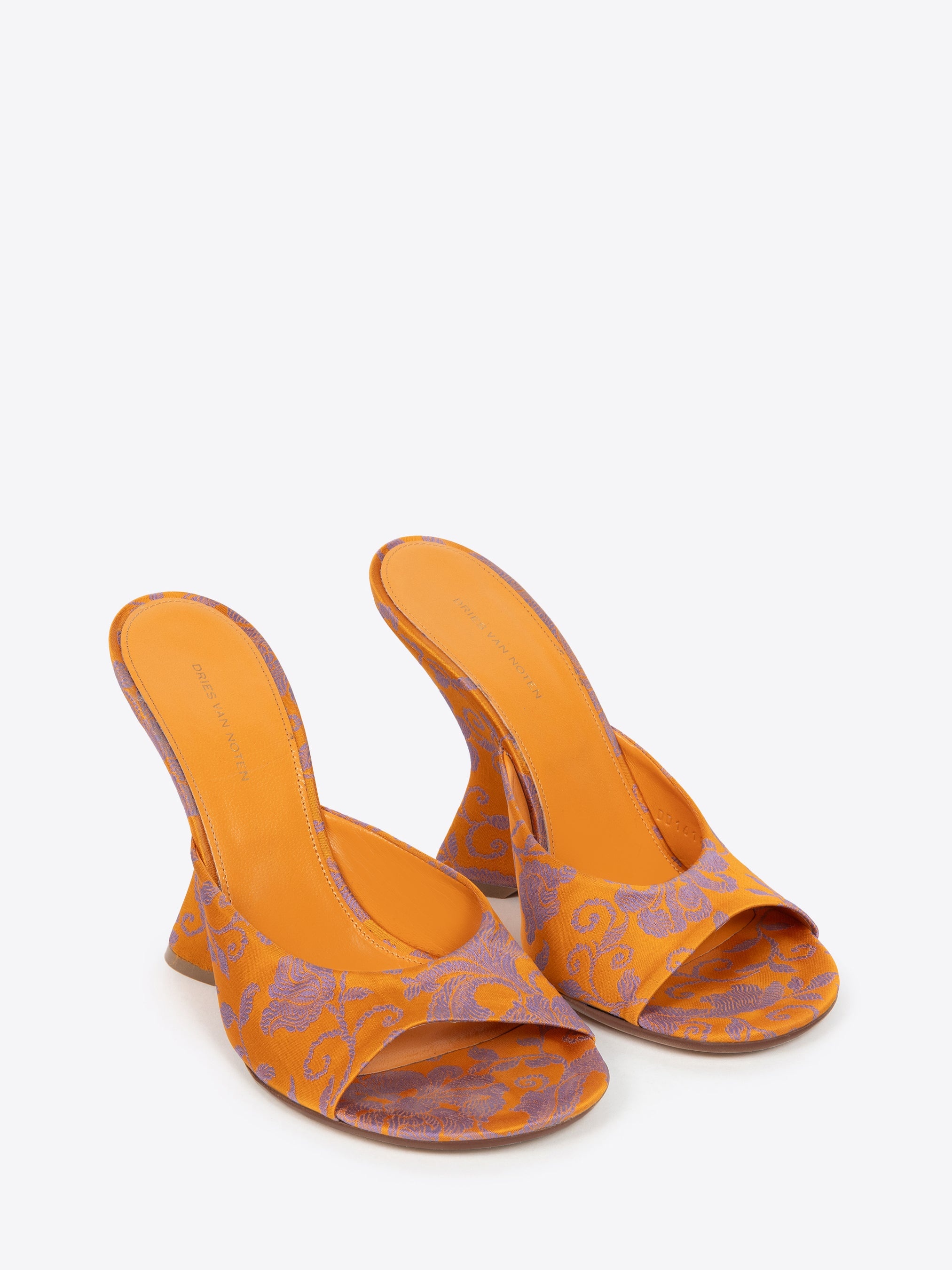 OPEN-TOE JACQUARD MULES - 3