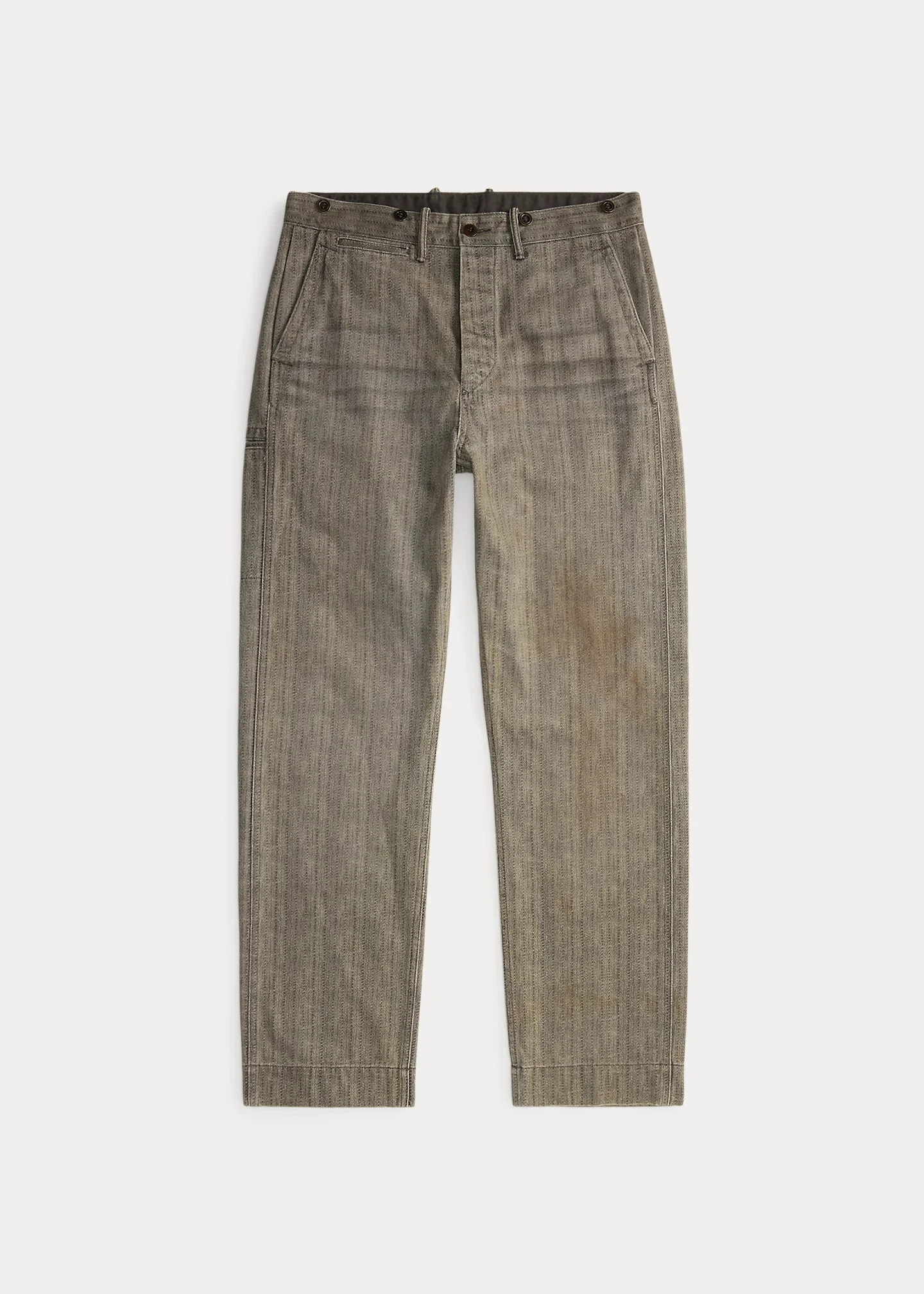 Engineer Fit Herringbone-Print Pant - 1