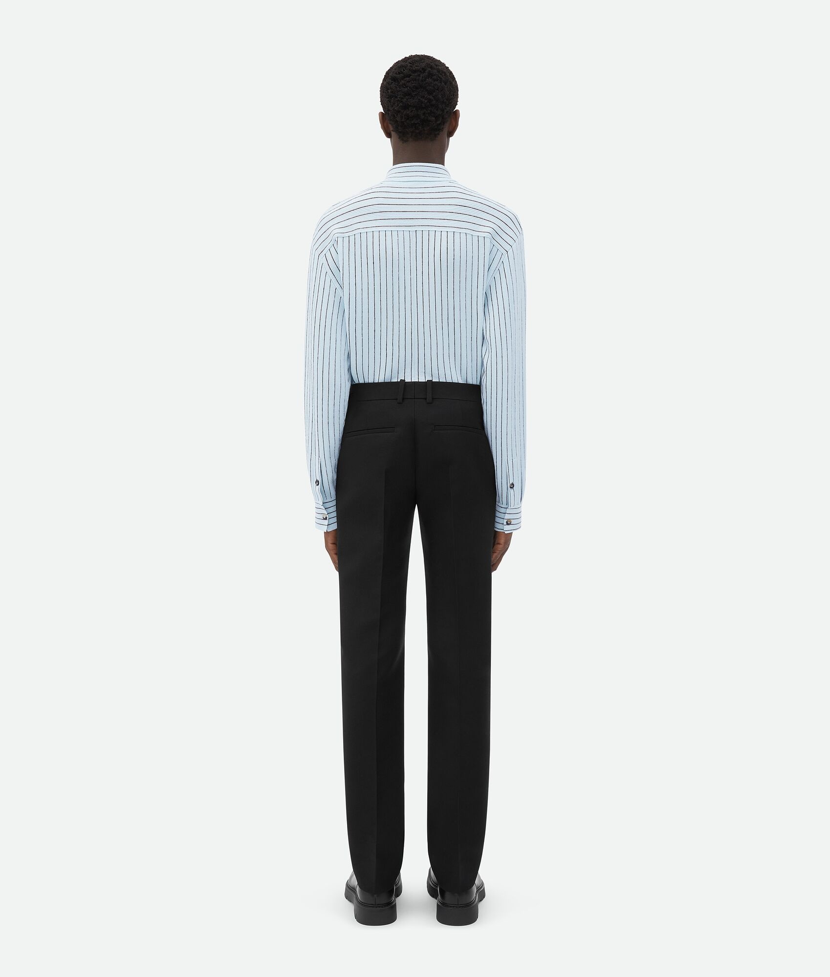 Sartorial Grain De Poudre Trousers - 3