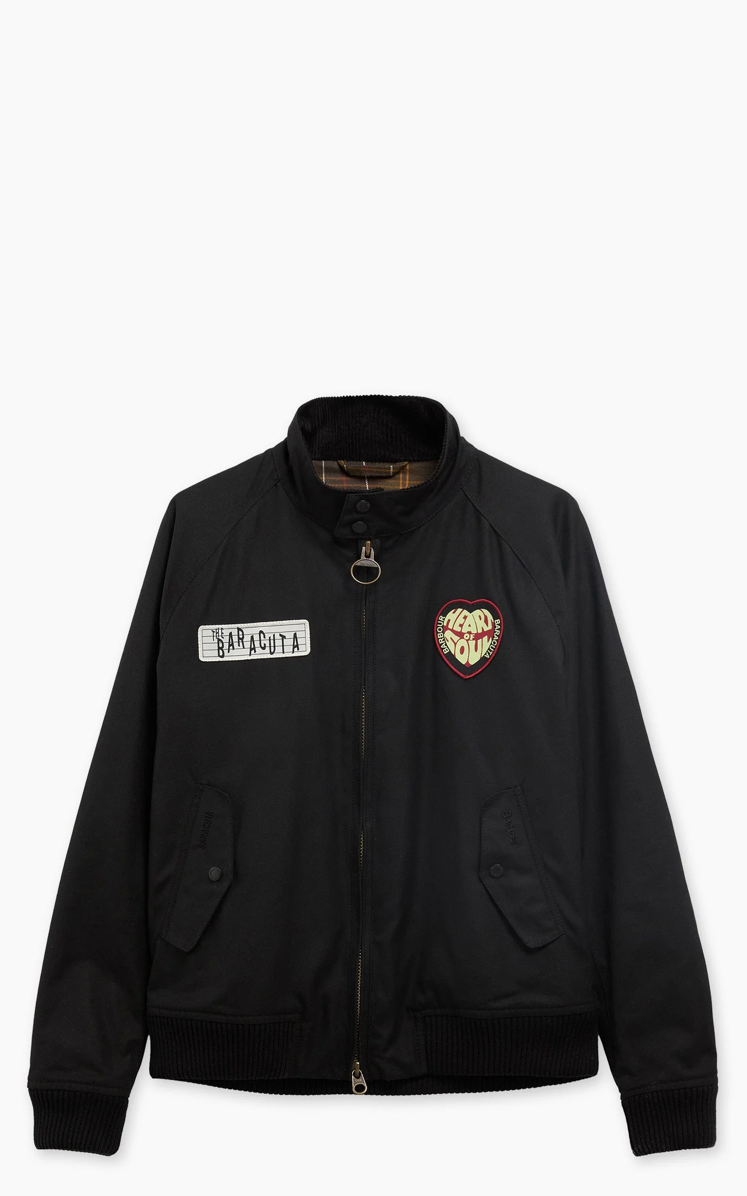 BARBOUR X BARACUTA BADGED PORTON WAX JACKET BLACK - 1