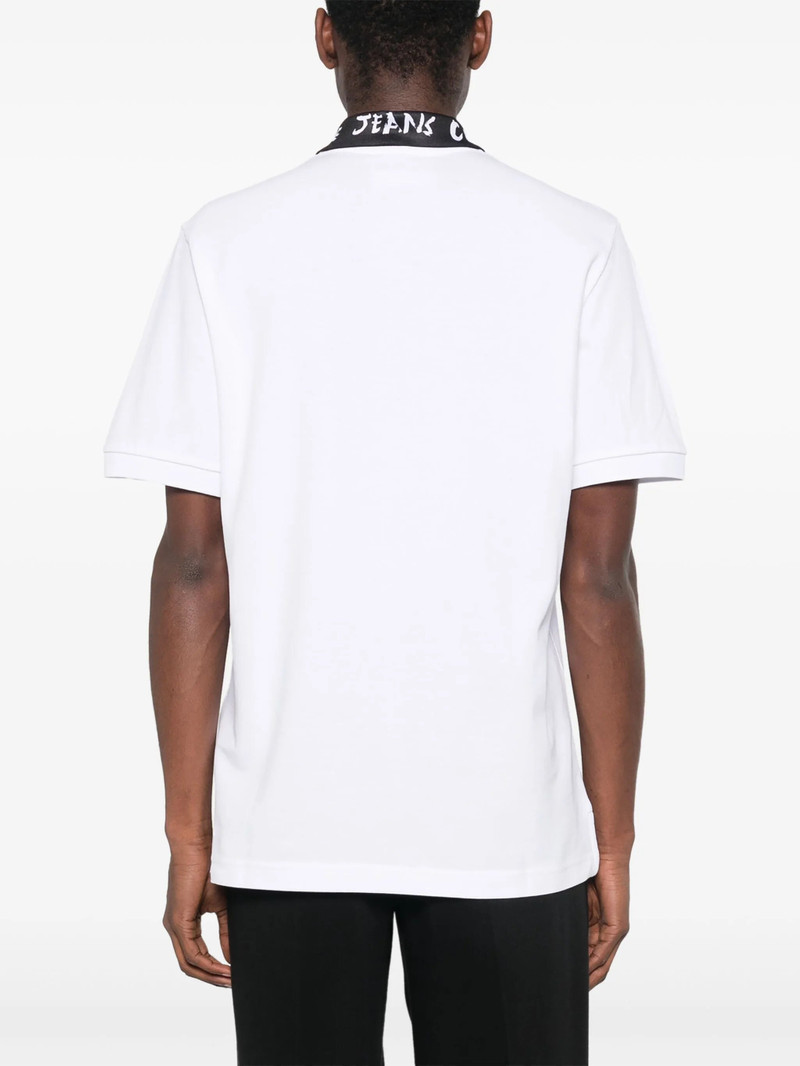 VERSACE JEANS COUTURE Logobrush-collar Polo Shirt outlook