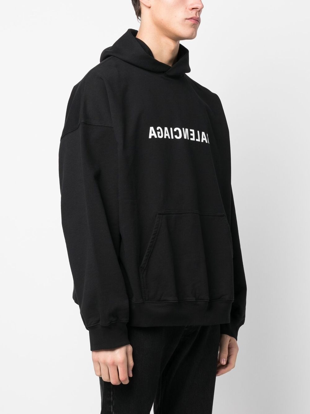 logo print hoodie - 3