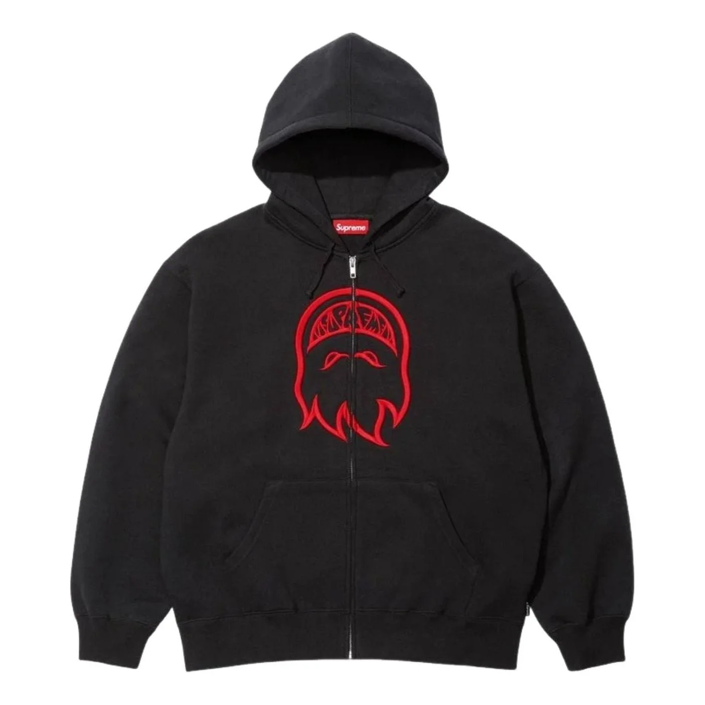 Supreme x Spitfire SS26 Zip-Up Hooded Sweatshirt 'Black' SUP-SS26-337-BLK - 1