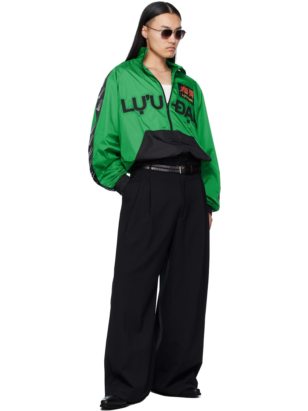 Green L-D Windbreaker Jacket - 5