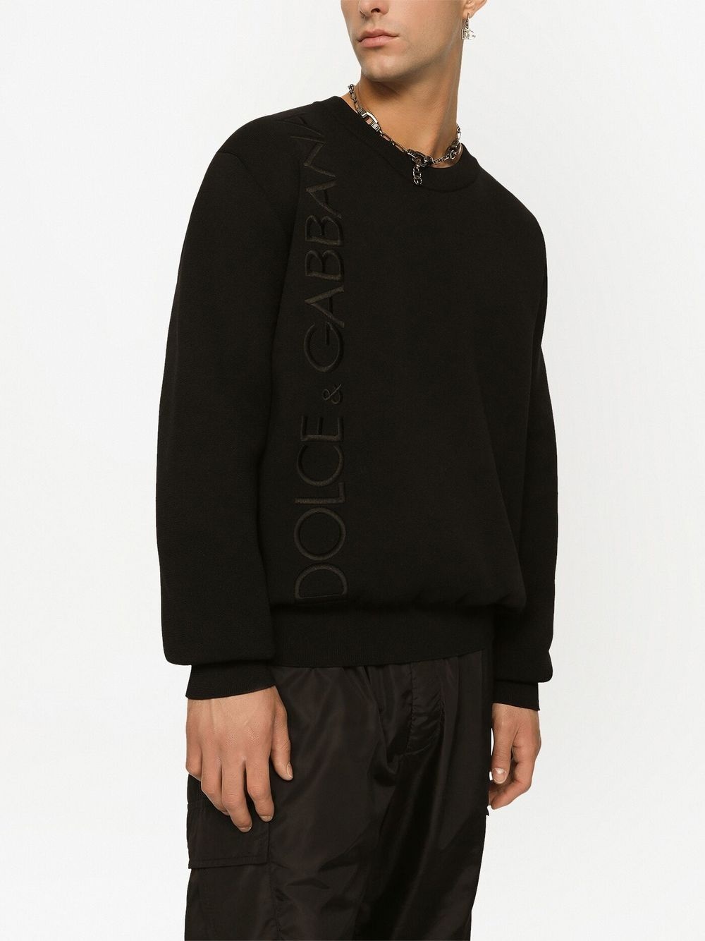 logo-embroidered jumper - 5