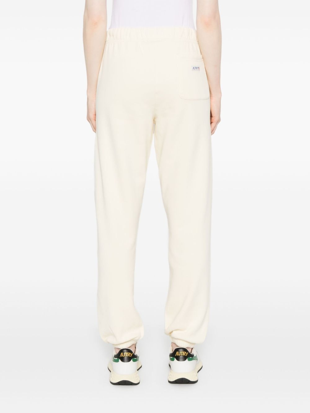 logo-tag cotton track pants - 4