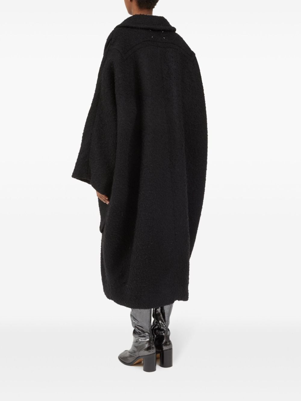 bouclé oversized coat - 5