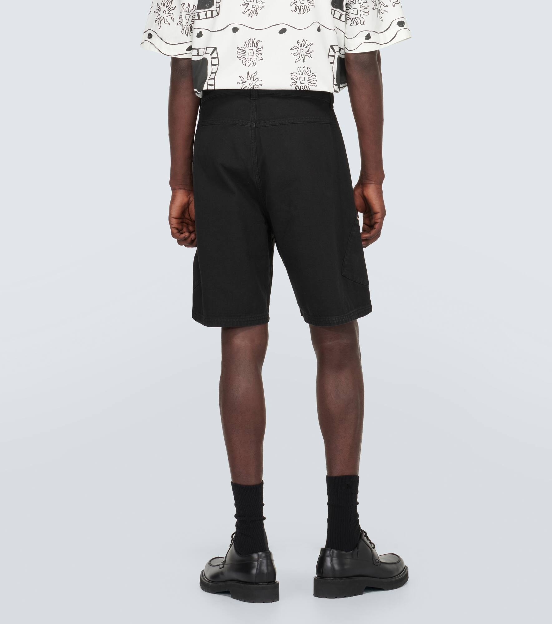 Le Short Marrone cotton cargo shorts - 4