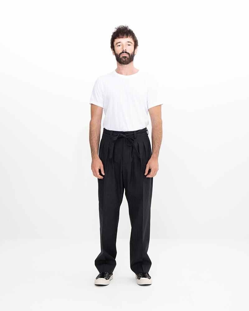 HAKAMA PANTS SANTOME NAVY - 4