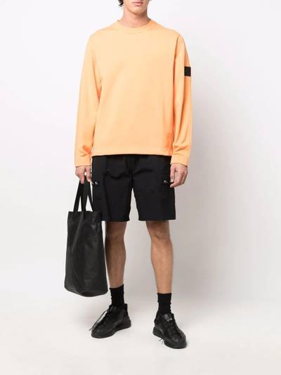 Stone Island Shadow Project logo-patch long-sleeved sweatshirt outlook