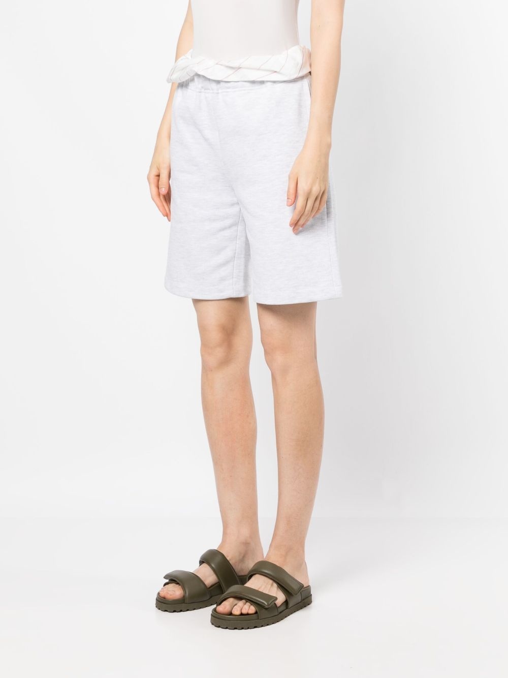 cotton track shorts - 3