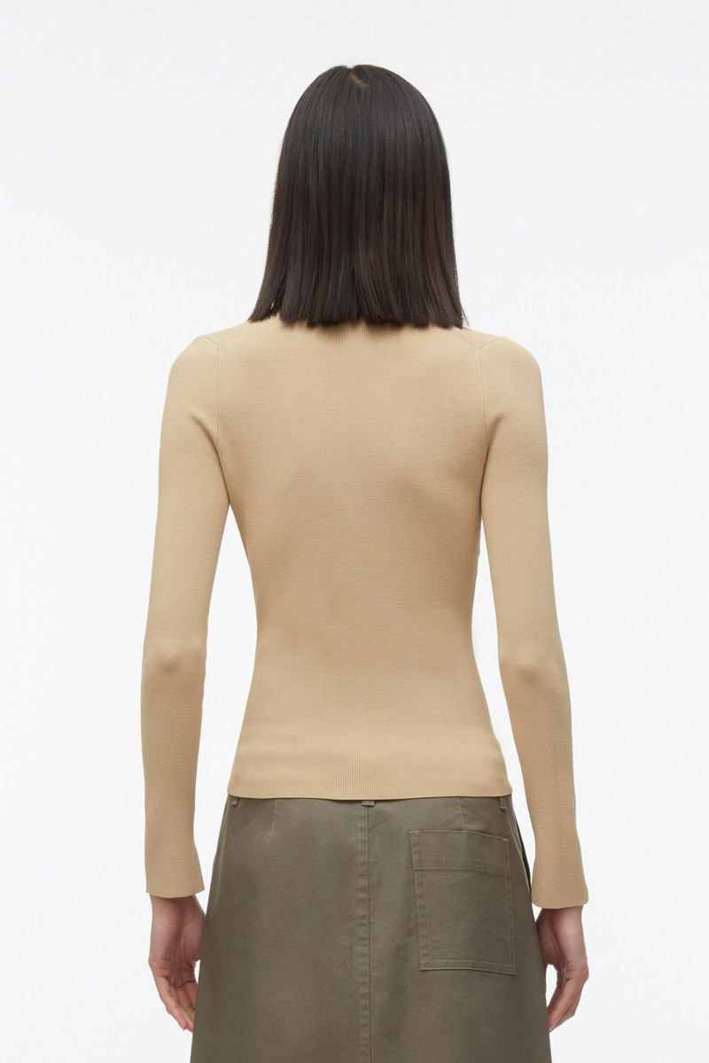 Compact Rib Crewneck Cardigan 4