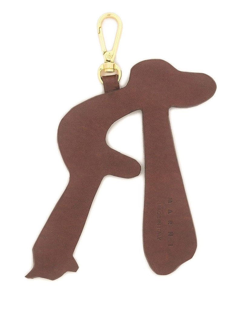 Marni rhinestone-embellishment charm keyring outlook